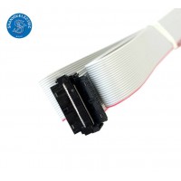 6 8 10 12 16 18 20 26 32 40 Pin 1.27mm Pitch Idc Connector Grey Flat Cable Assembly Ribbon Cable